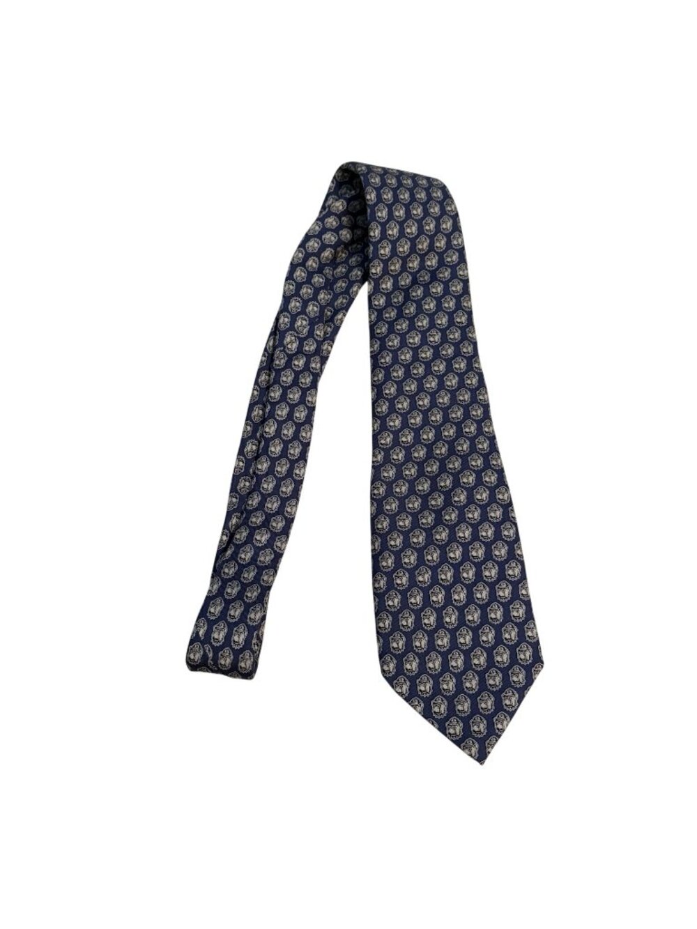 Vineyard Vines Custom Collection Blue Georgetown Hoyas Jack the Bulldog Silk Tie